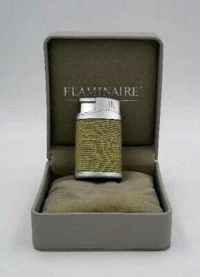 Accendino Antivento FLAMINAIRE LUCAS J Beige 01 con Custodia