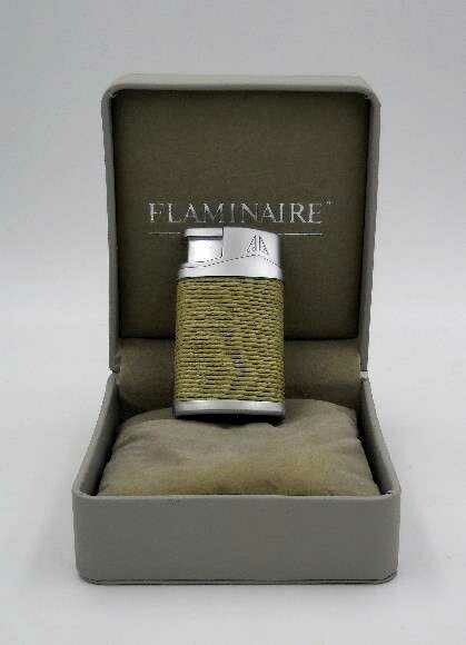 Accendino Antivento FLAMINAIRE LUCAS J Beige 01 con Custodia