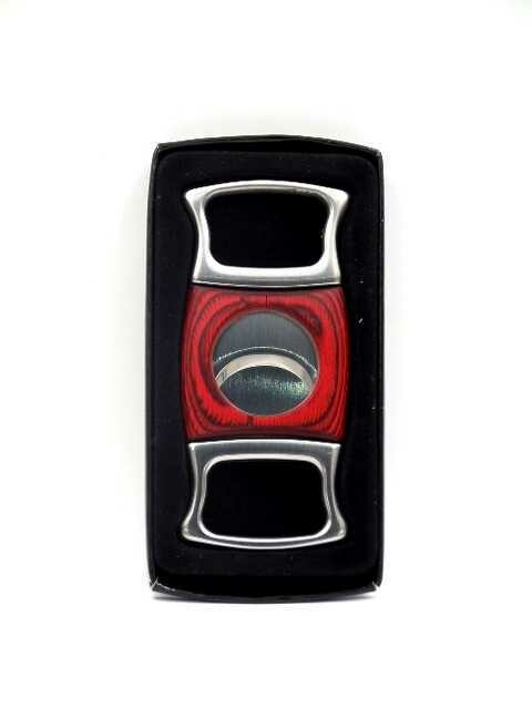 Tagliasigari PAKKA-TOP DOUBLE Acciaio-Legno x1pz
