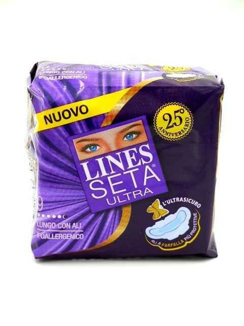 LINES SETA ULTRA Assorbenti con Ali 11pz