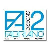 FABRIANO Album Disegno F2 RUVIDO 24x33 20ff 110gr