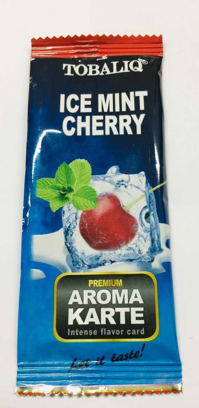 TOBALIQ Aroma Card Ice Mint Cherry Menta Ghiacciata alla Ciliegia x1pz
