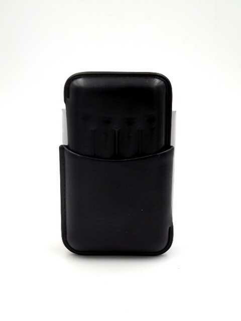 SHIELD Portasigarette in Pelle NERO 4 Posti x1pz