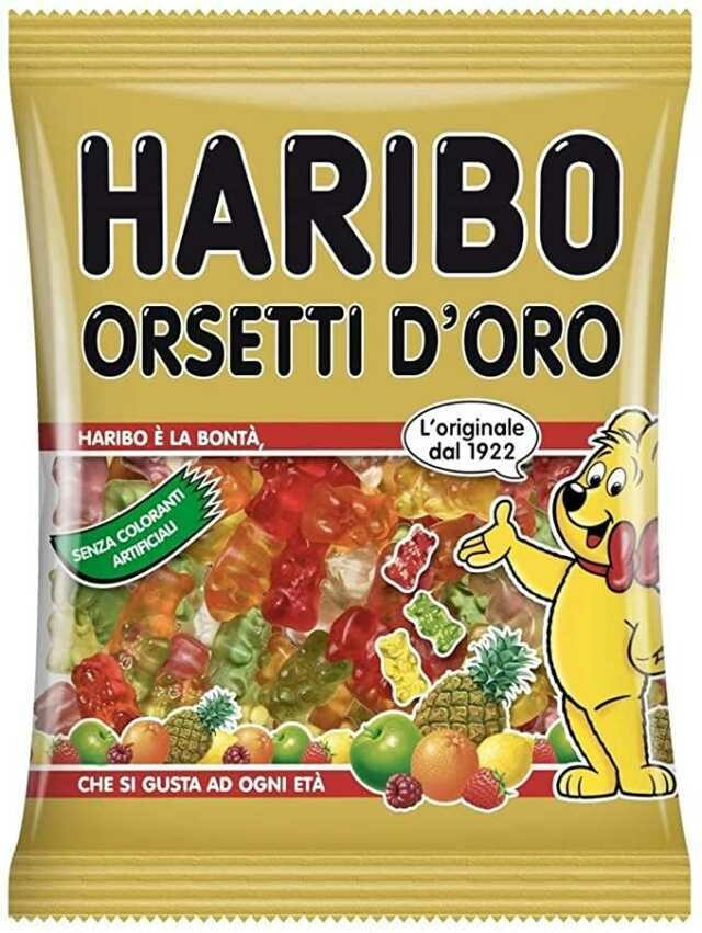 HARIBO Busta Orsetti D&#39;Oro 100gr x1pz
