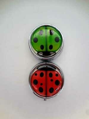 GEIT Porta Pillole LADYBUG in Metallo x1pz