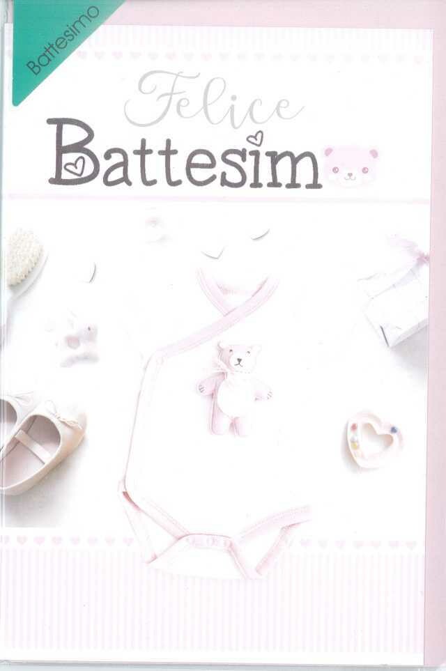 SFUSO Biglietti Augurali Battesimo Femmina Bambina