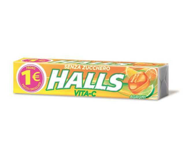 HALLS Stick Agrumi Vita-C 32gr SZ scx20pz