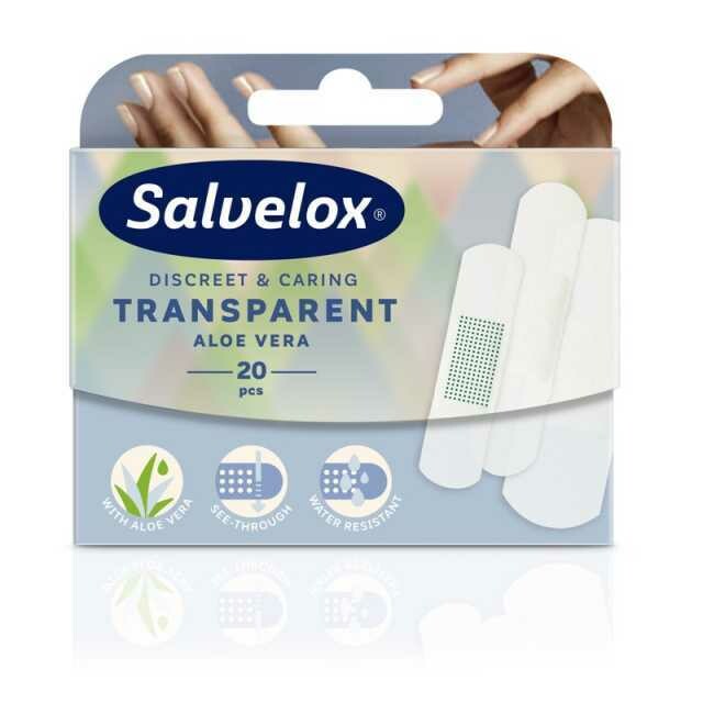 SALVELOX Cerotti TRANSPARENT ALOE VERA da 20pz