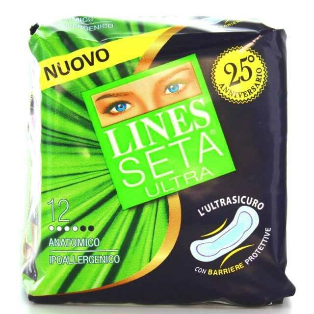 LINES SETA ULTRA Assorbenti Anatomico 12pz
