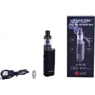 SILVER CIG Starter Kit E-FIT 50 Nero x1pz