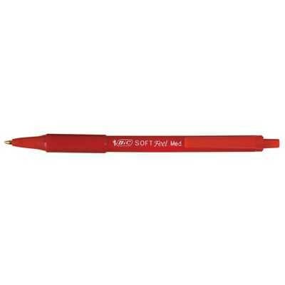 Penna Sfera BIC SOFT FEEL CLIC GRIP Rosse 12Unt