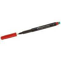 Penna Univers. FABER CASTELL Multimark F Rosso con Gomma 10Unt Penna Univers. FABER CASTELL Multimark F Rosso con Gomma 10Unt