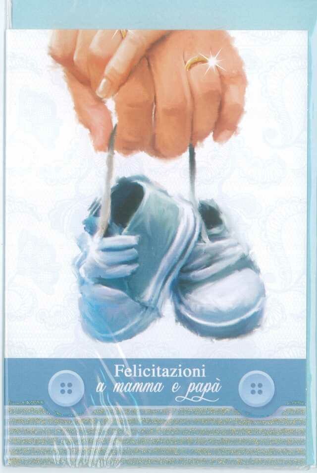 SFUSO Biglietti Augurali Nascita Maschio Bambino