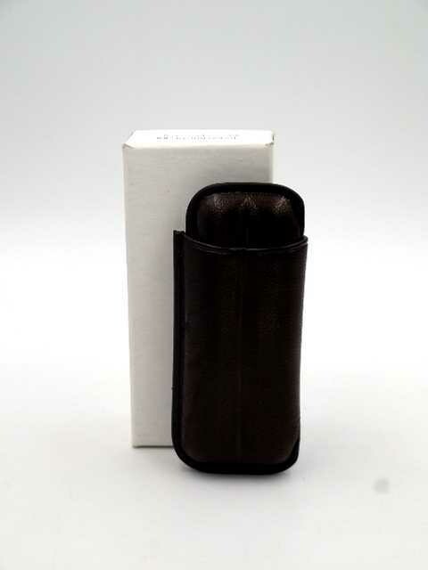 SHIELD Portasigarette in Pelle NERO 2 Posti x1pz