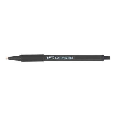Penna Sfera BIC SOFT FEEL CLIC GRIP Nere 12Unt