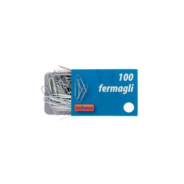 NIK OFFICE Fermagli Metallici 3 100 Fermagli x1pz