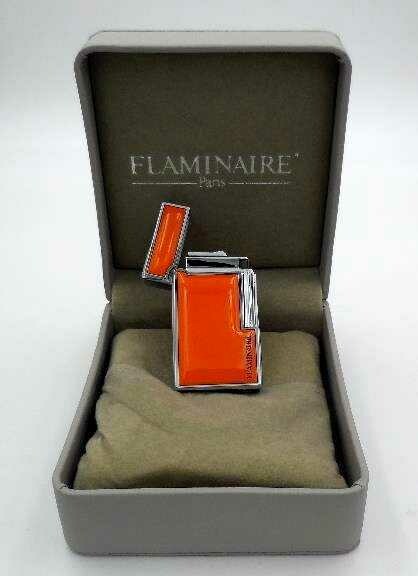 Accendino Pietrina FLAMINAIRE CYRIL Orange 13 con Custodia