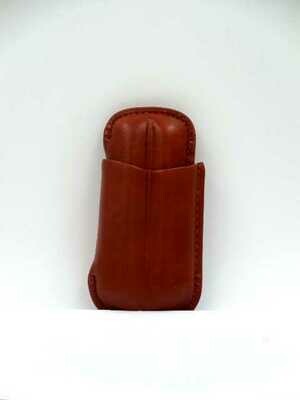 SHIELD Portasigarette in Pelle MARRONE 2 Posti x1pz