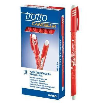 Penna Cancellabile TRATTO CANCELLIK Rosso 12Unt