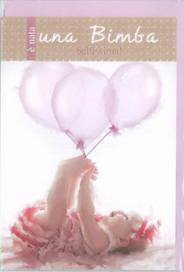 SFUSOP Biglietti Augurali Nascita Femmina Bambina