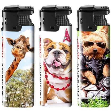 Accendino Antivento LILLI Turbo FUNNY ANIMALS scx50pz