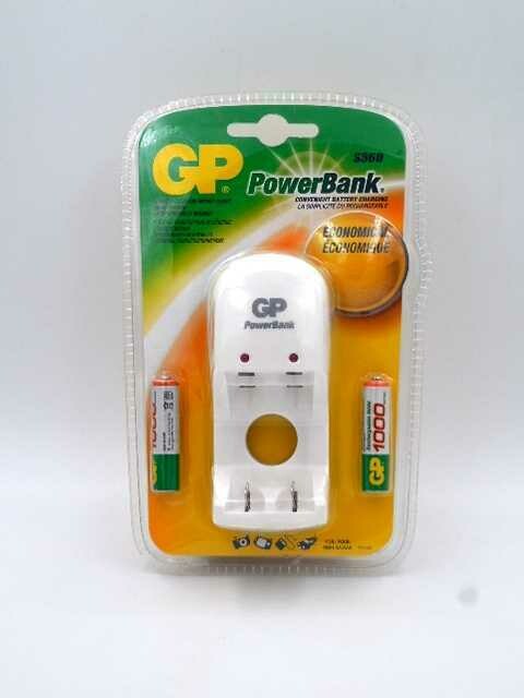GP Carica Batterie S360 con 2 Ministilo AAA x1pz