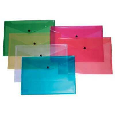 OFFICE LINE Busta con Bottone A4 Colori Assortiti scx12pz