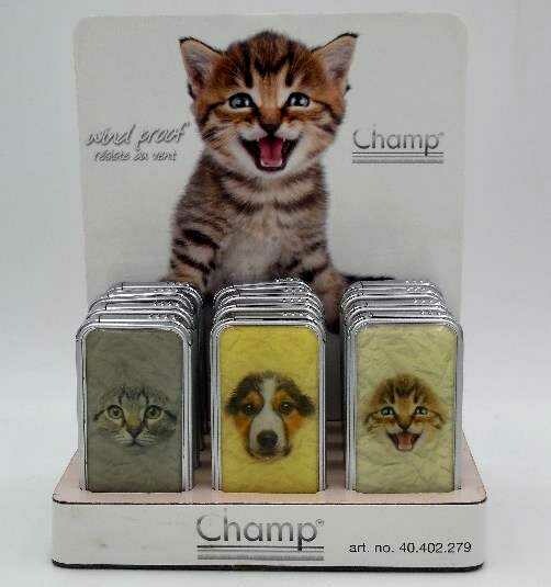Accendino Antivento CHAMP CHIEN &amp; CHAT scx12pz EXPO