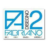 FABRIANO Album Disegno F2 LISCIO 24x33 20ff 110gr