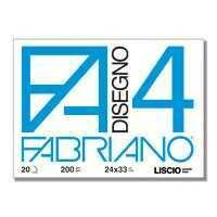 FABRIANO Cartella Disegno LISCIO F4 24x33 20ff 220gr