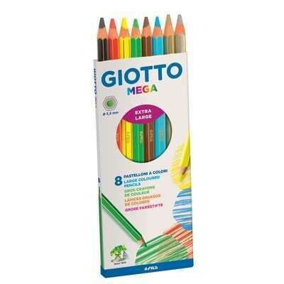 GIOTTO Pastelli Colorati MEGA 8pz