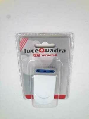 LUCE QUADRA Presa Mobile 2 Prese+Terra Bianca x1pz