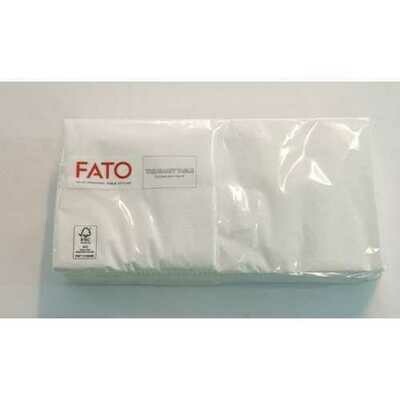 FATO Tovaglioli 25x25 Bianco 100Unt FATO Tovaglioli 25x25 Bianco 100Unt