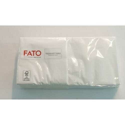 FATO Tovaglioli 25x25 Bianco 100Unt