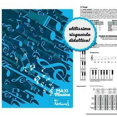 Maxi Quaderno Musica NOTAMI 12 Pentagrammi 16ff 100gr