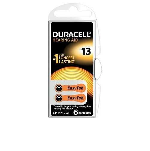 DURACELL Pile Acustiche 13 1.45V Arancio blx6pz
