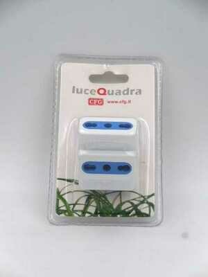 LUCE QUADRA Adattatore Multiplo Bianco x1pz