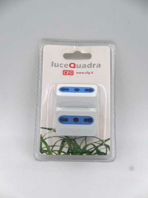 LUCE QUADRA Adattatore Multiplo Bianco x1pz