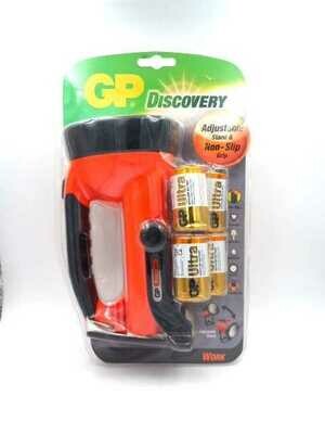 GP DISCOVERY Torcia LED in ABS con Cavalletto e 4 Pile D x1pz