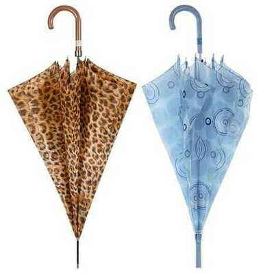 OMBRELLO Nylon Automatico Fantasia Metallo x1pz