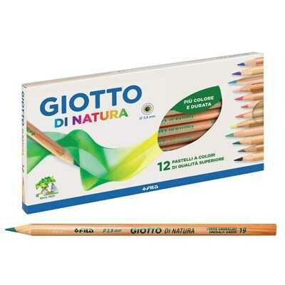 GIOTTO Pastelli Colorati NATURA 12Unt