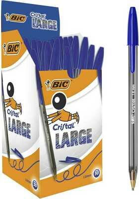 Penna Sfera BIC CRISTAL Large 1.6 Blu 50Unt
