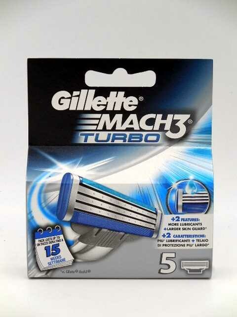 GILETTE MACH3 Turbo Ricambio Rasoio blx5pz