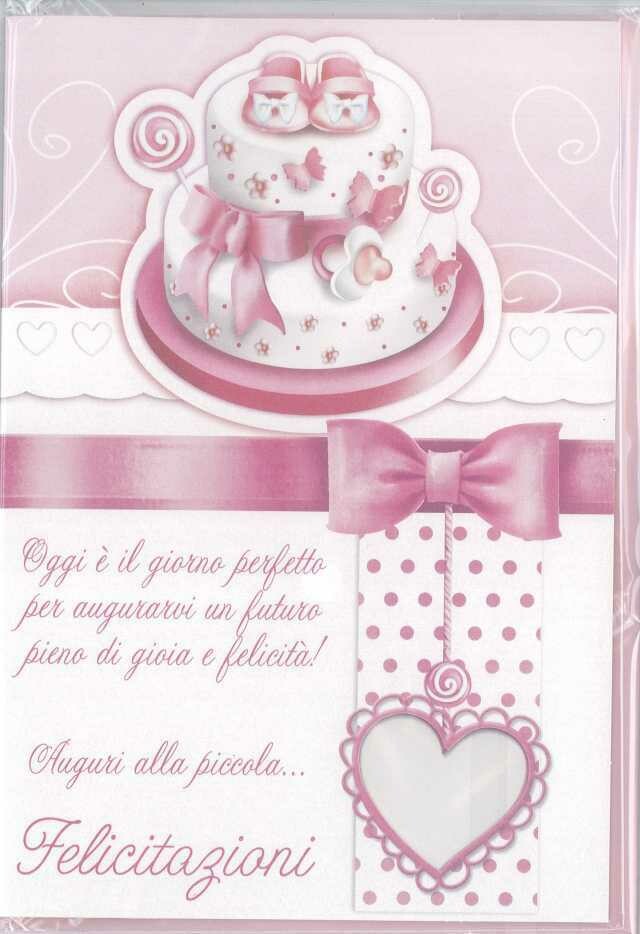 SFUSO Biglietti Augurali Nascita Femmina Bambina