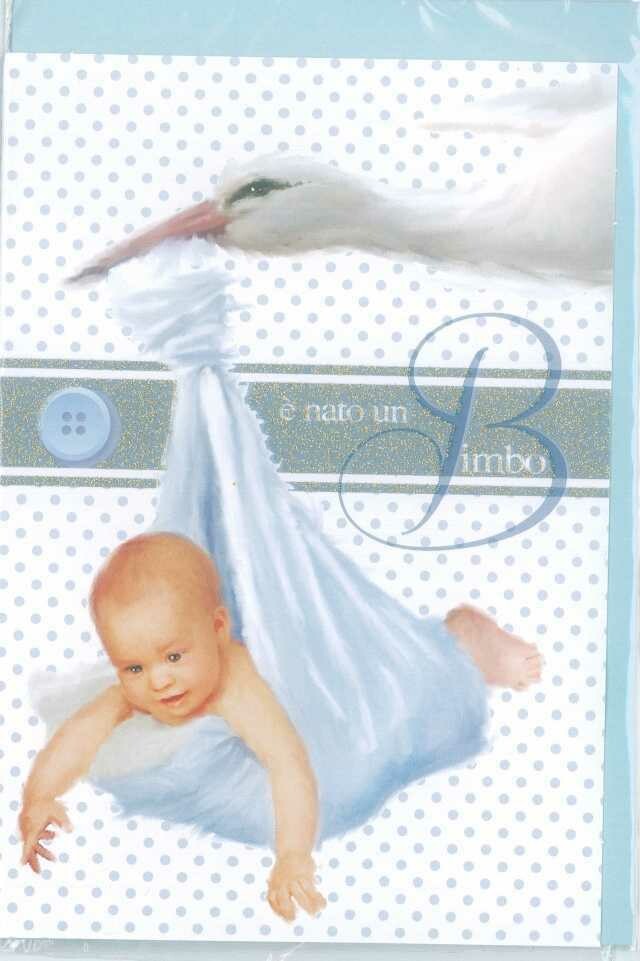 SFUSO Biglietti Augurali Nascita Maschio Bambino