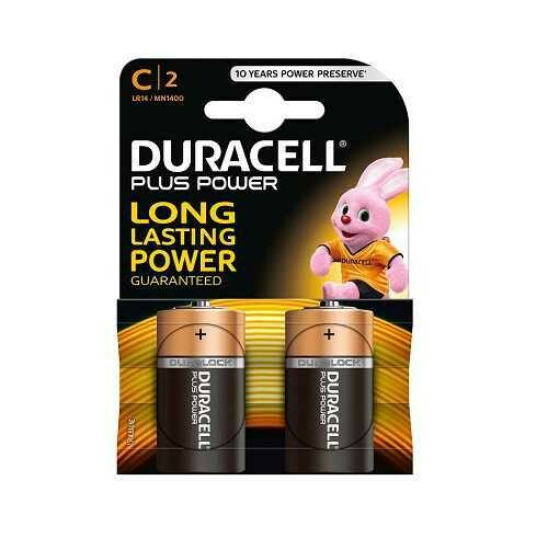 DURACELL PLUS POWER Pile Mezzatorcia C Blister 2 Pile scx10pz