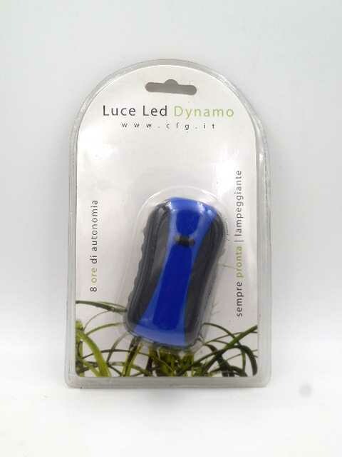 LUCE QUADRA Torcia DYNALED con Dynamo 3 LED Blister x1pz