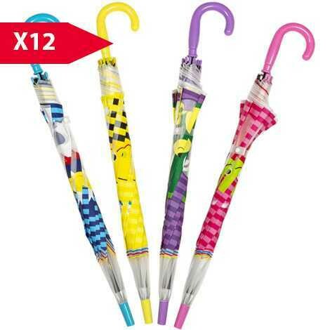 OMBRELLO Bimbi Automatico Asta Fibra Pongee+Plastic x1pz