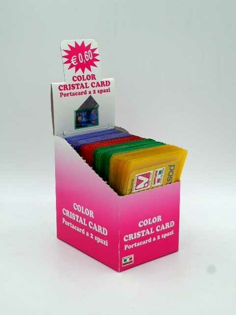 ALPLAST Portacarte CRISTALCARD COLOR 2 Scomporti scx80pz