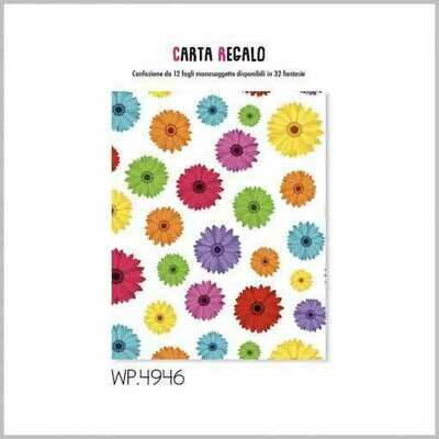 Carta Regalo 70x100cm FIORI 12Unt
